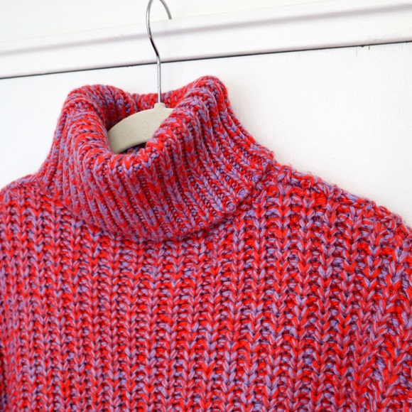 Shantex Knit Multicolor Turtle Neck Sweater NWT - Picture 6 of 12